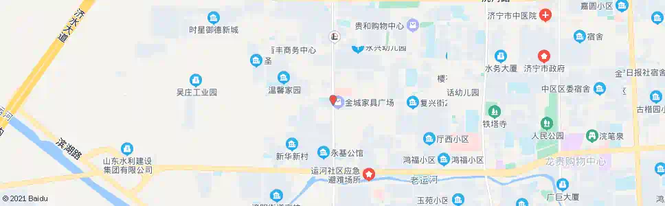 济宁金城家具广场_公交站地图_济宁公交_妙搜公交查询2025