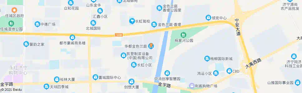 济宁华都金色兰庭_公交站地图_济宁公交_妙搜公交查询2025