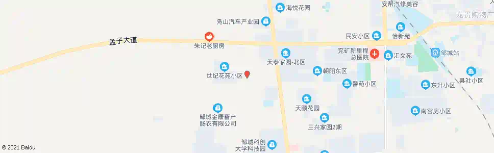 济宁世纪花园_公交站地图_济宁公交_妙搜公交查询2025