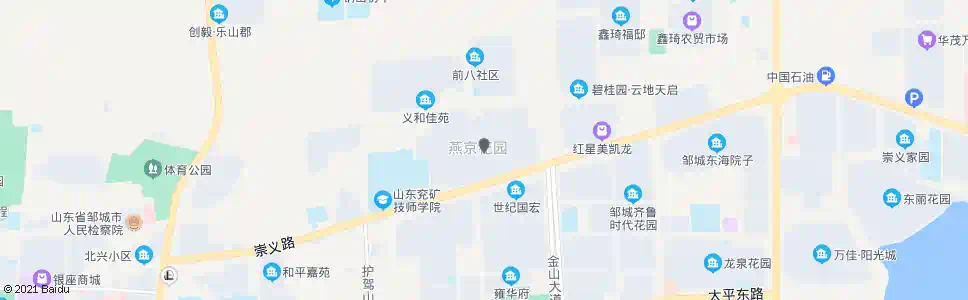 济宁燕京花园_公交站地图_济宁公交_妙搜公交查询2025