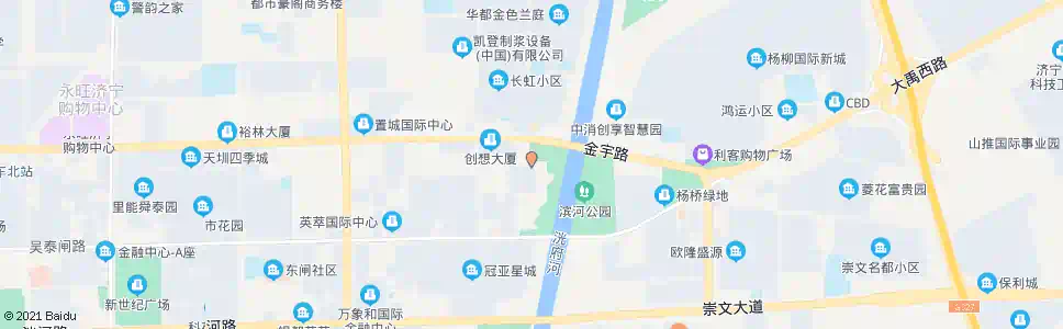 济宁太阳春美食园_公交站地图_济宁公交_妙搜公交查询2025