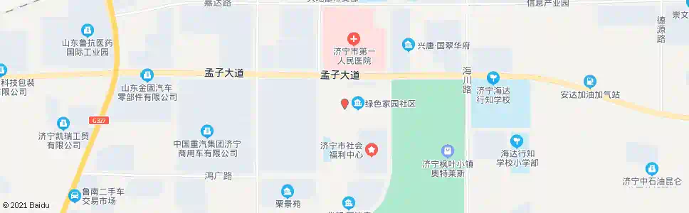 济宁绿色家园_公交站地图_济宁公交_妙搜公交查询2025