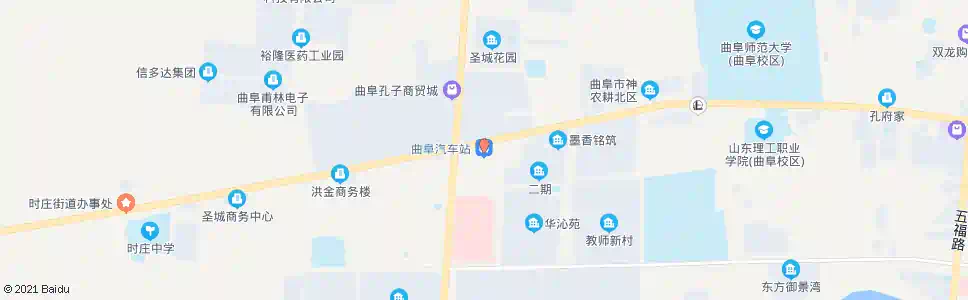 济宁曲阜汽车站_公交站地图_济宁公交_妙搜公交查询2025