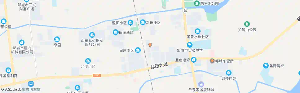 济宁田庄水厂_公交站地图_济宁公交_妙搜公交查询2025