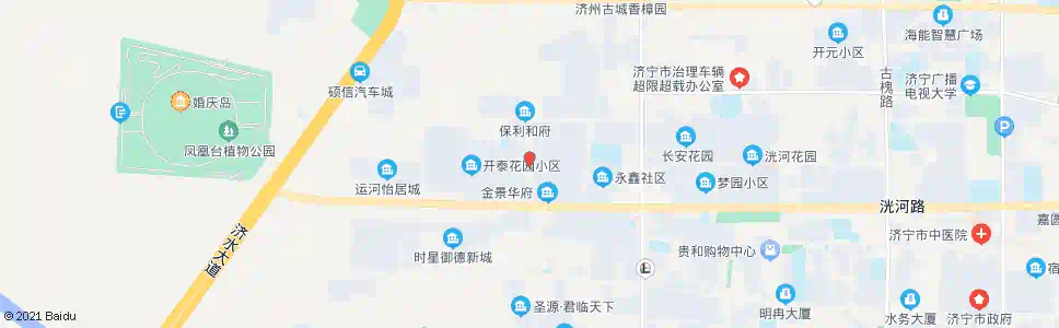济宁开泰花园东门_公交站地图_济宁公交_妙搜公交查询2025