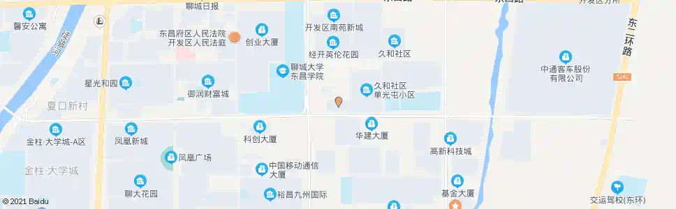 聊城阳光温泉花园_公交站地图_聊城公交_妙搜公交查询2025