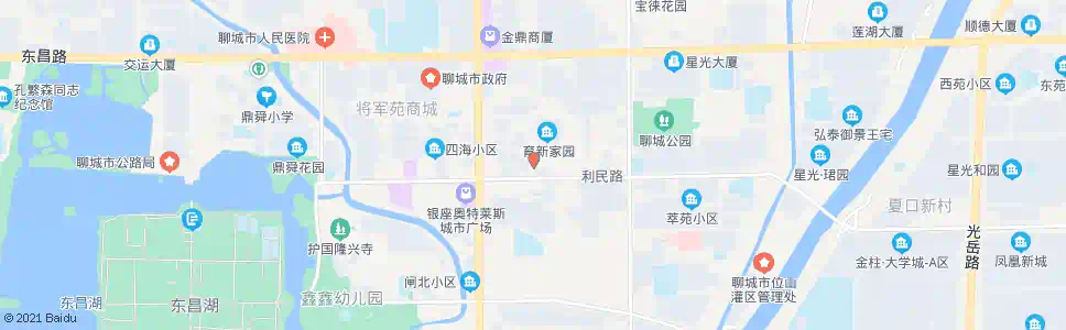 聊城育新南街_公交站地图_聊城公交_妙搜公交查询2025