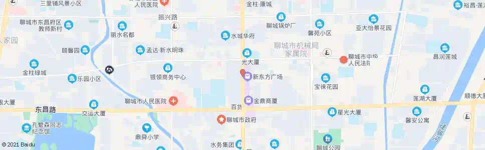 聊城济南人民商场五星百货_公交站地图_聊城公交_妙搜公交查询2025