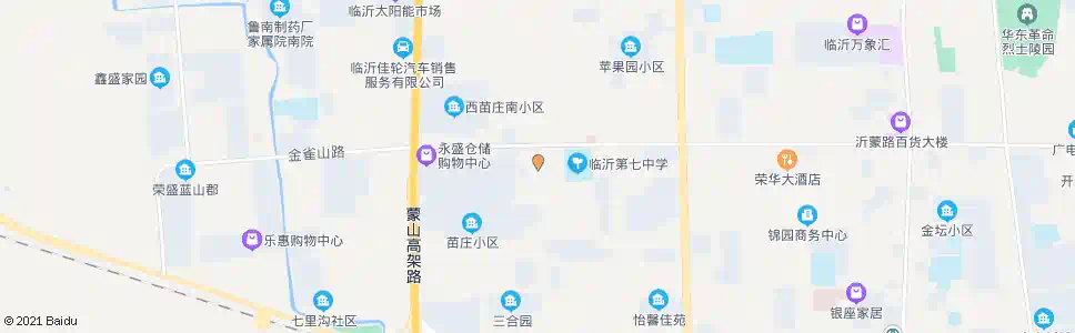 临沂三合小学_公交站地图_临沂公交_妙搜公交查询2025