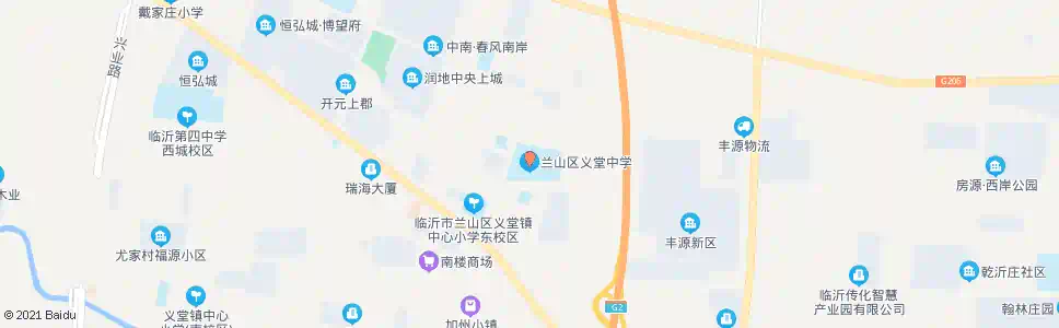临沂大义堂_公交站地图_临沂公交_妙搜公交查询2025