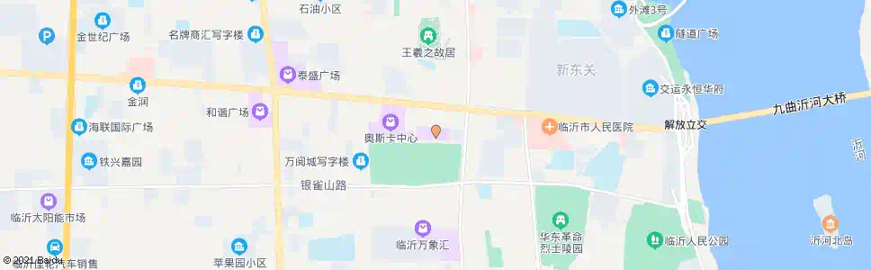 临沂银座商城_公交站地图_临沂公交_妙搜公交查询2025
