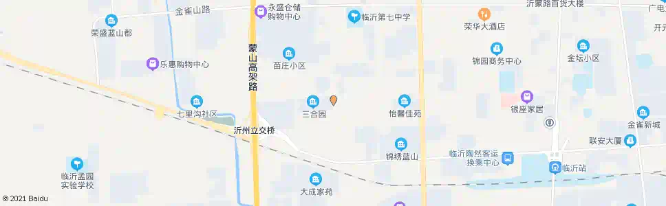 临沂三合园小区_公交站地图_临沂公交_妙搜公交查询2025