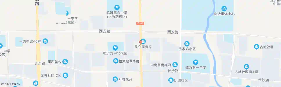 临沂昆仑花园_公交站地图_临沂公交_妙搜公交查询2025