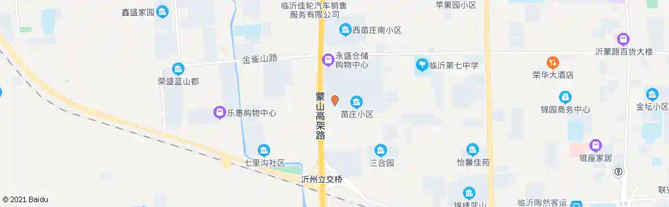 临沂七里家园_公交站地图_临沂公交_妙搜公交查询2025