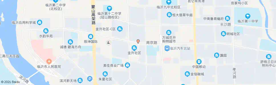 临沂金升小区南区_公交站地图_临沂公交_妙搜公交查询2025