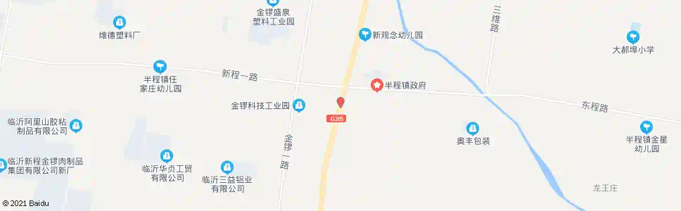 临沂半程路口_公交站地图_临沂公交_妙搜公交查询2025