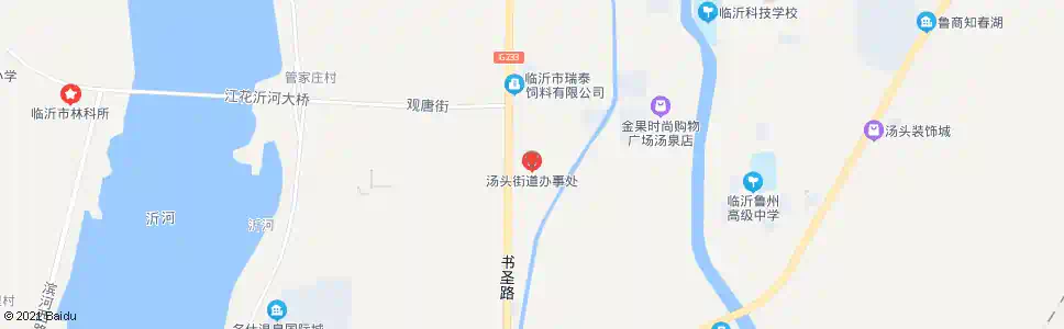 临沂汤头街道_公交站地图_临沂公交_妙搜公交查询2025