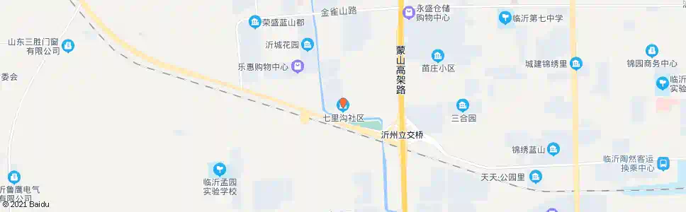 临沂七里沟居委_公交站地图_临沂公交_妙搜公交查询2025