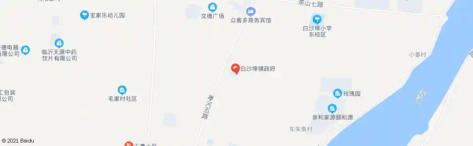 临沂白沙埠商场_公交站地图_临沂公交_妙搜公交查询2025
