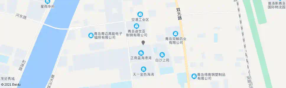 青岛蓝海港湾北_公交站地图_青岛公交_妙搜公交查询2025