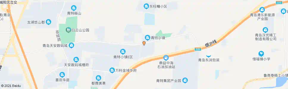 青岛前旺疃_公交站地图_青岛公交_妙搜公交查询2025