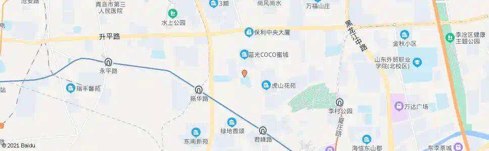 青岛虎山支路_公交站地图_青岛公交_妙搜公交查询2025