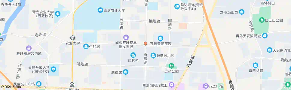 青岛春城路_公交站地图_青岛公交_妙搜公交查询2025