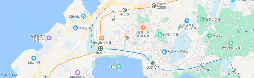 青岛安徽路_公交站地图_青岛公交_妙搜公交查询2025