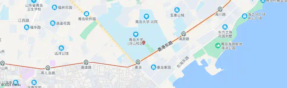 青岛青大路_公交站地图_青岛公交_妙搜公交查询2025