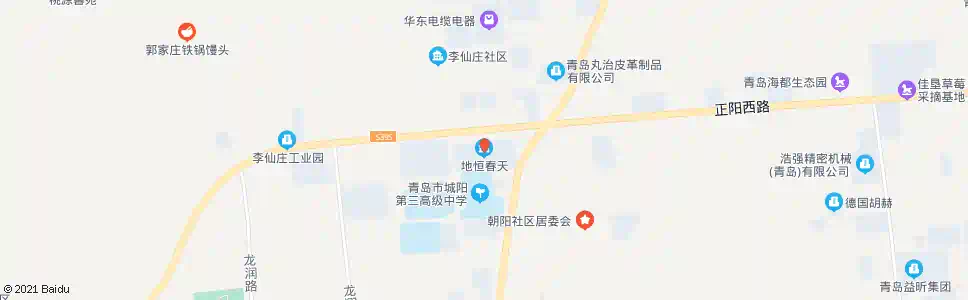 青岛地恒春天_公交站地图_青岛公交_妙搜公交查询2025
