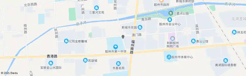 青岛胶州一中_公交站地图_青岛公交_妙搜公交查询2025