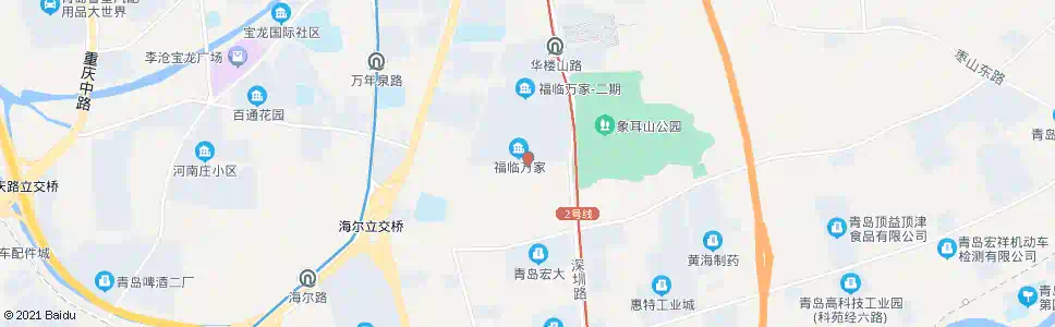 青岛福临万家南_公交站地图_青岛公交_妙搜公交查询2025