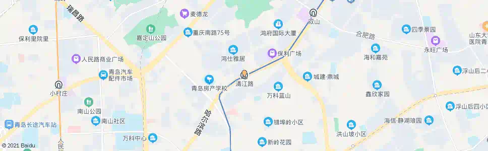 青岛清江路_公交站地图_青岛公交_妙搜公交查询2025