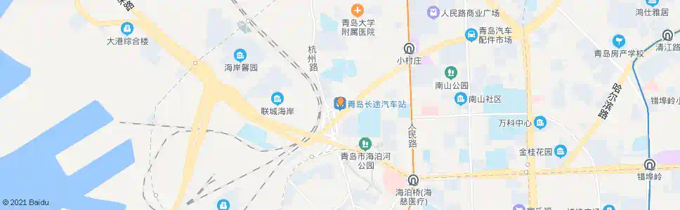 青岛汽车站南_公交站地图_青岛公交_妙搜公交查询2025