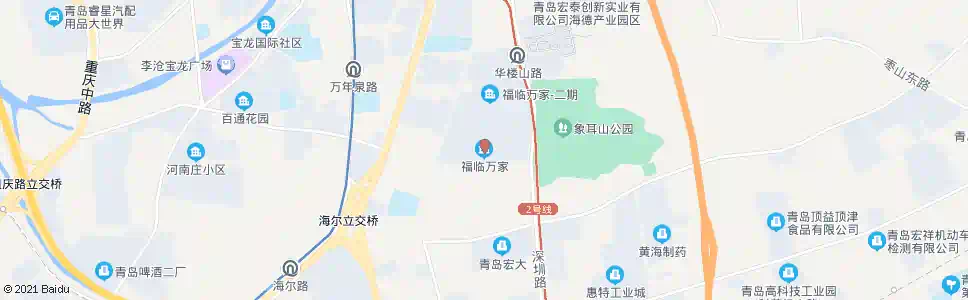青岛福临万家东_公交站地图_青岛公交_妙搜公交查询2025