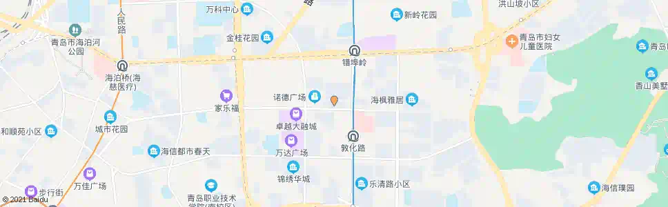 青岛欧典商苑_公交站地图_青岛公交_妙搜公交查询2025