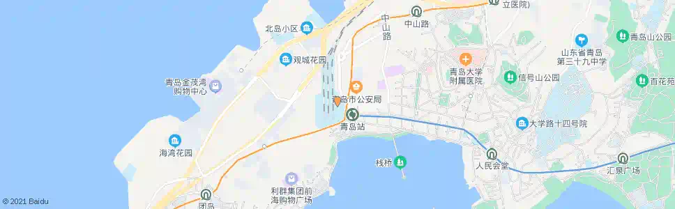 青岛海都家园_公交站地图_青岛公交_妙搜公交查询2025