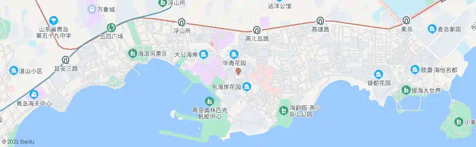 青岛羽柃珊纺织品_公交站地图_青岛公交_妙搜公交查询2025