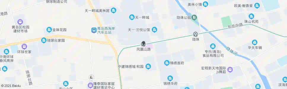 青岛凤凰山路_公交站地图_青岛公交_妙搜公交查询2025