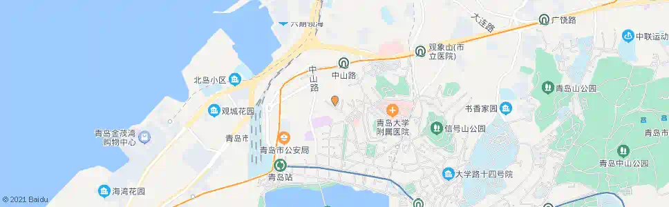 青岛七中_公交站地图_青岛公交_妙搜公交查询2025