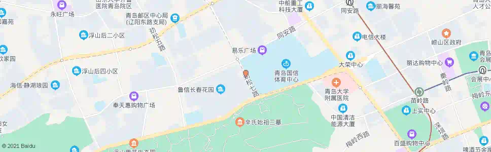 青岛劲松七路_公交站地图_青岛公交_妙搜公交查询2025