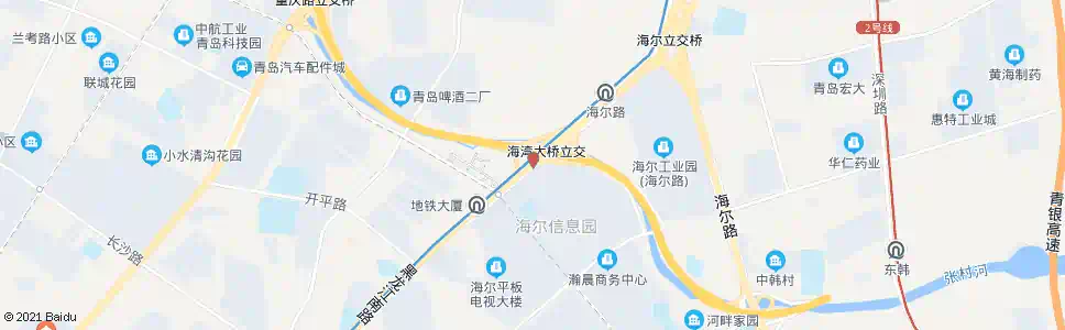 青岛河东路_公交站地图_青岛公交_妙搜公交查询2025