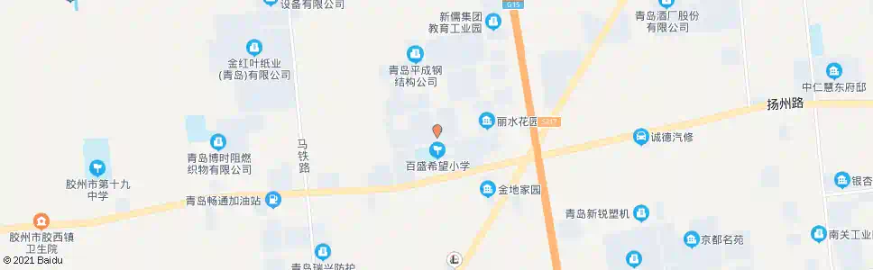 青岛百盛小学_公交站地图_青岛公交_妙搜公交查询2025