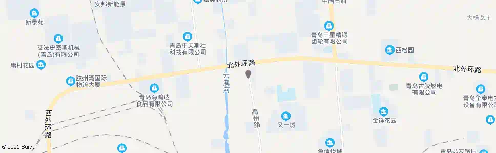 青岛高州路北_公交站地图_青岛公交_妙搜公交查询2025