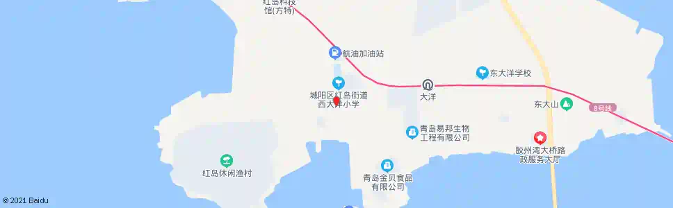 青岛西大洋_公交站地图_青岛公交_妙搜公交查询2025