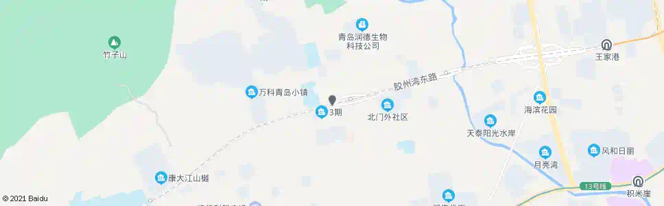 青岛汇祥花园北站_公交站地图_青岛公交_妙搜公交查询2025