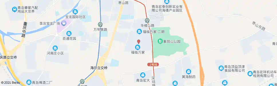 青岛福临万家小区_公交站地图_青岛公交_妙搜公交查询2025