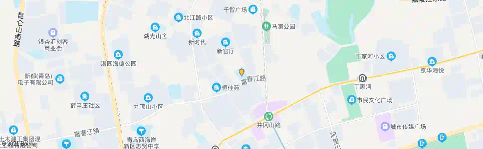 青岛富春江路小学_公交站地图_青岛公交_妙搜公交查询2025