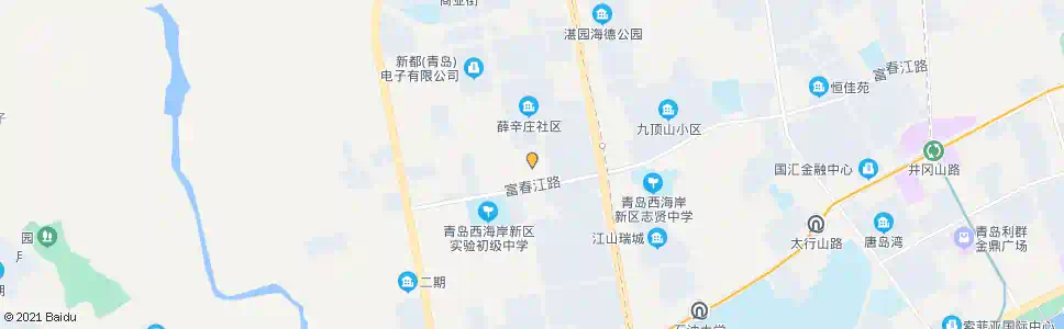 青岛江山一小_公交站地图_青岛公交_妙搜公交查询2025