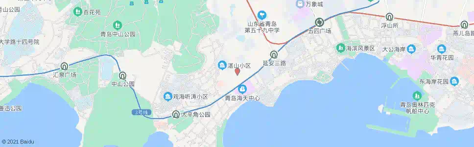 青岛东海一路_公交站地图_青岛公交_妙搜公交查询2025